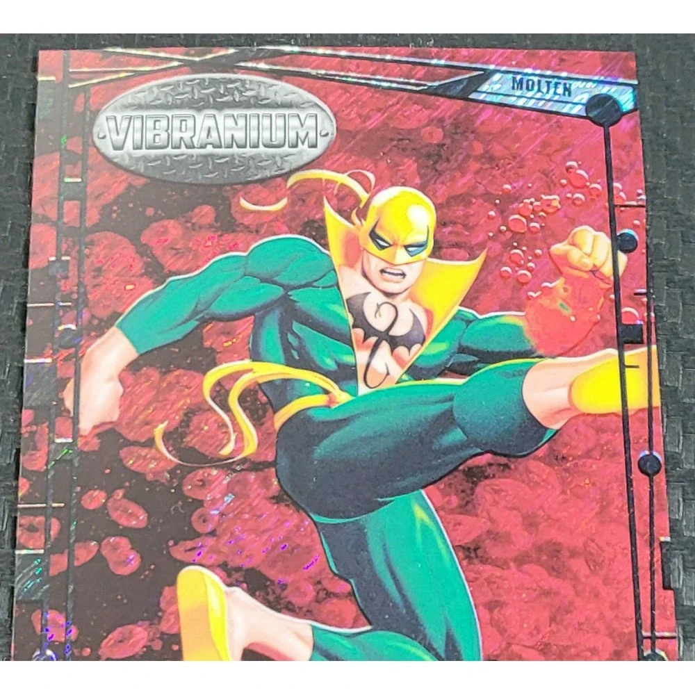 2015 MARVEL‎ VIBRANIUM - IRON FIST #D 22/299 MOLTEN RARE RAW FRAME VARIANT
